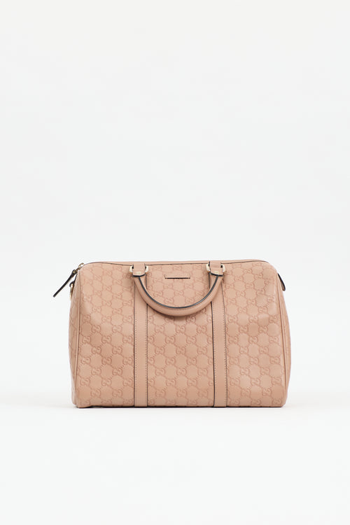 Gucci Leather Guccissima Boston Joy Bag
