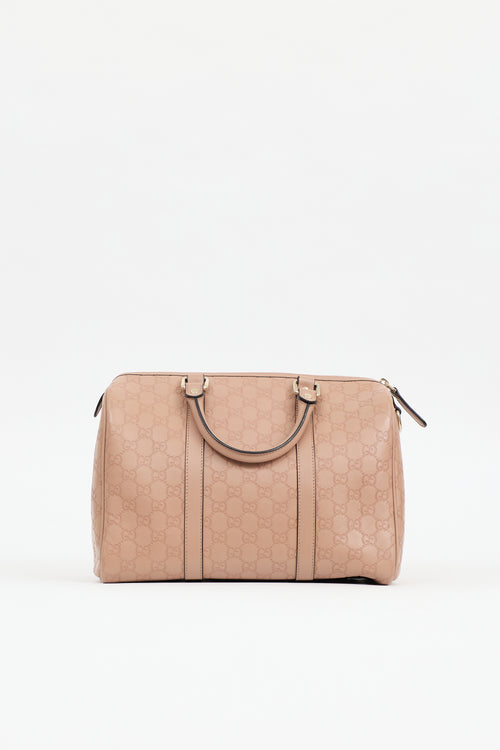 Gucci Leather Guccissima Boston Joy Bag
