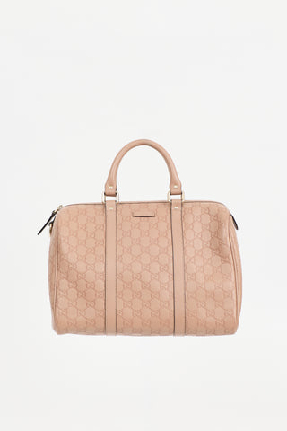 Gucci Leather Guccissima Boston Joy Bag