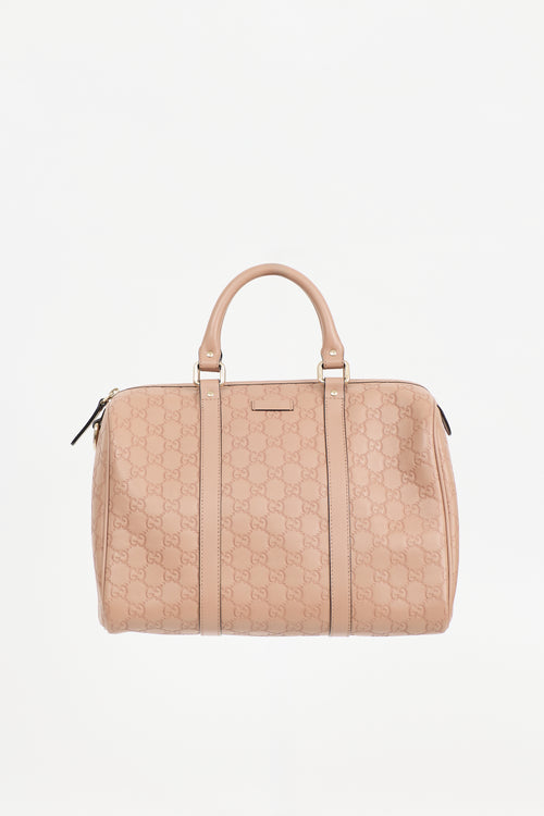 Gucci Leather Guccissima Boston Joy Bag