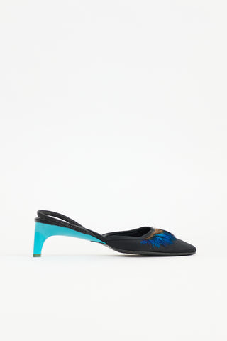 Gucci Spring 1999 Feather Slingback Heel