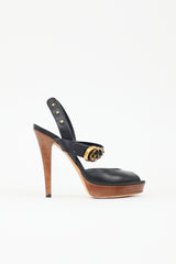 Gucci Leather Double GG Heel