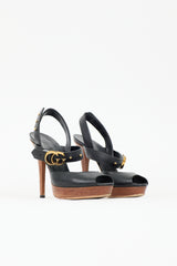 Gucci Leather Double GG Heel