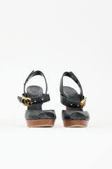Gucci Leather Double GG Heel