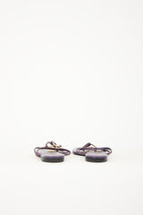 Gucci Vintage Leather GG Sandal