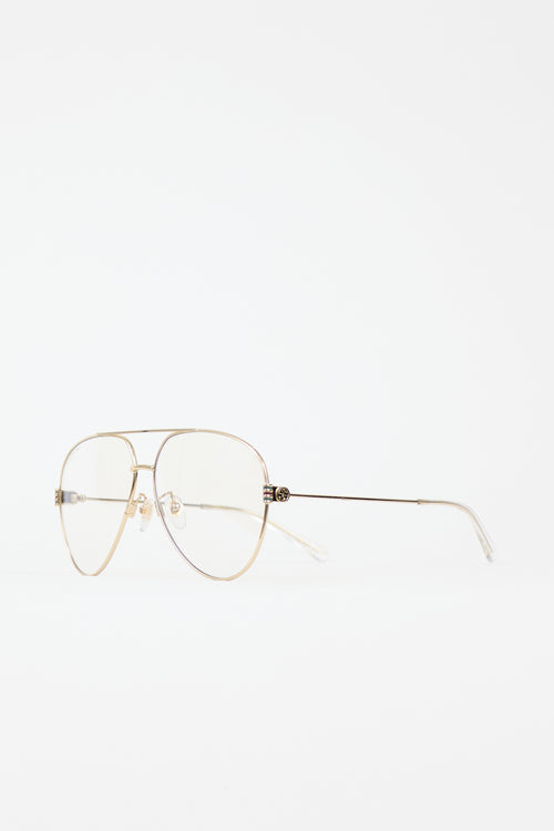 Gucci GG1280S Aviator Glasses