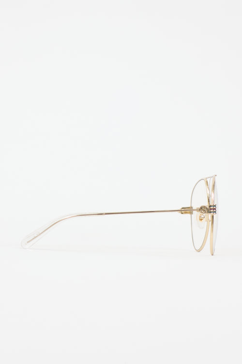 Gucci GG1280S Aviator Glasses