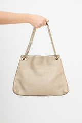 Gucci Metallic Leather Medium Soho Chain Bag