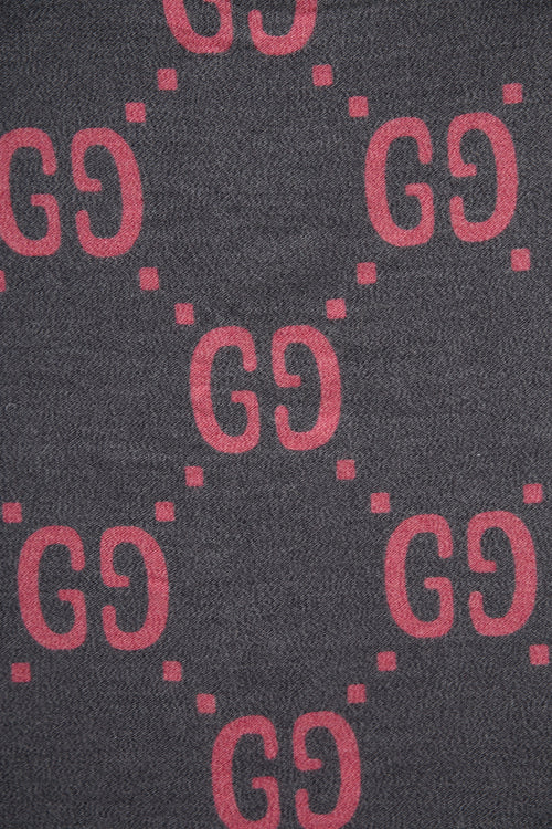 Gucci Wool & Silk GG Monogram Scarf