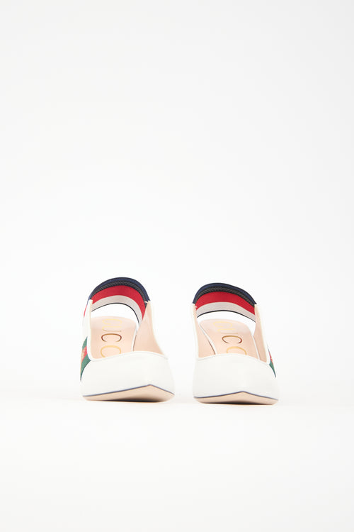 Gucci Sylvie Bee Web Heel