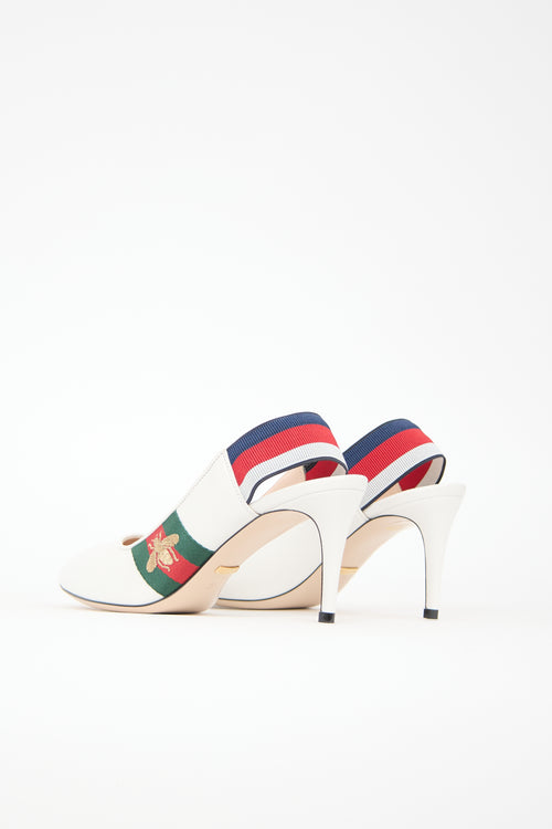 Gucci Sylvie Bee Web Heel
