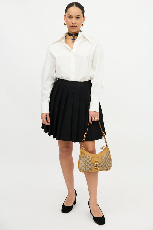 Gucci Vintage GG Canvas Jackie Shoulder Bag