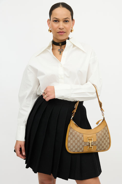 Gucci Vintage GG Canvas Jackie Shoulder Bag