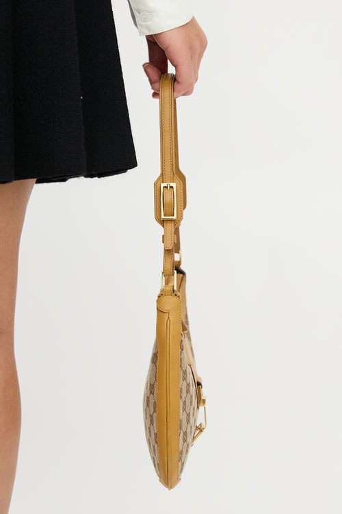 Gucci Vintage GG Canvas Jackie Shoulder Bag