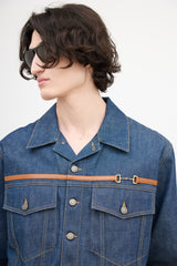 Gucci Belt Detail Denim Jacket