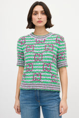 GUCCI ミントグリーン半そでニット GUCCI ミントグリーン 半袖ニット XS 中古・古着通販】GUCCI (グッチ