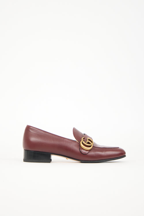 Gucci Leather GG Marmont Loafer