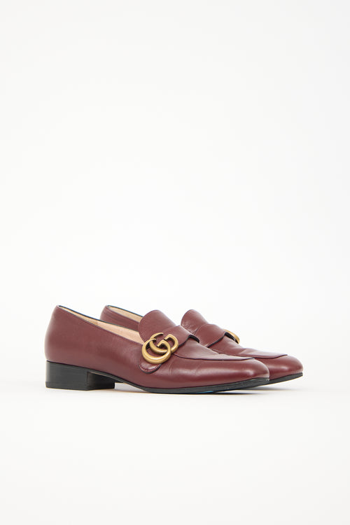Gucci Leather GG Marmont Loafer