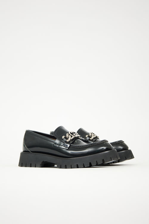 Gucci Leather G Chain Loafer