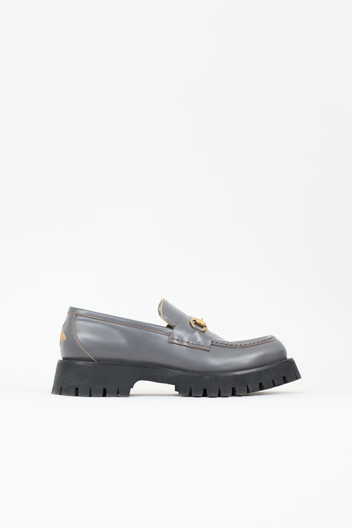 Gucci Leather Lug Sole Loafer