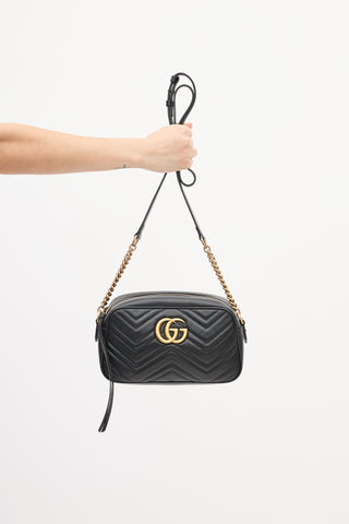 Gucci Black GG Marmont Crossbody Bag