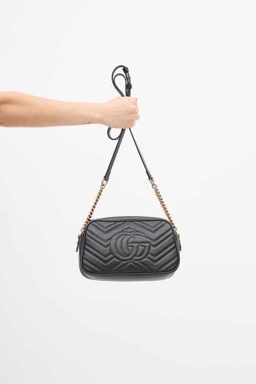 Gucci Black GG Marmont Crossbody Bag