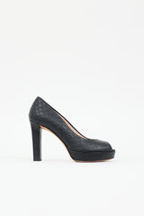 Gucci Leather Guccissima Heel