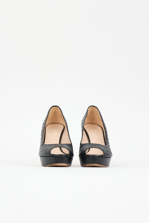 Gucci Leather Guccissima Heel