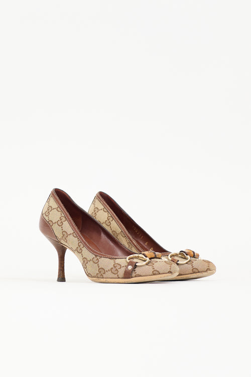 Gucci Vintage Monogram Pump