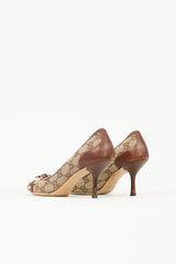 Gucci Vintage Monogram Pump