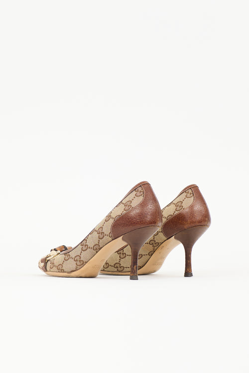 Gucci Vintage Monogram Pump
