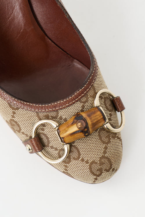 Gucci Vintage Monogram Pump