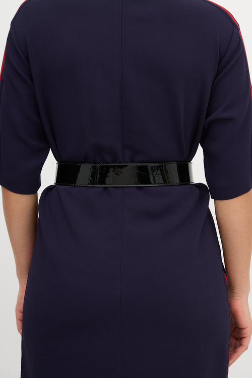 Gucci Patent Leather Bow Buckle Belt