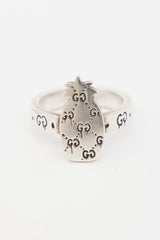 Gucci Sterling Silver Ghost Pineapple Ring