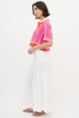 Gucci Pink & Multi Silk Striped Print Shirt