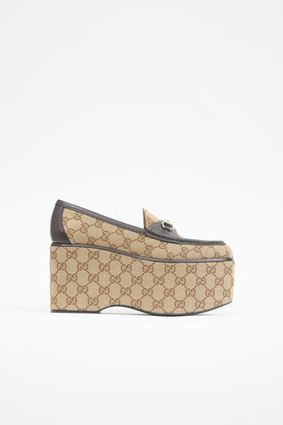 Gucci GG Monogram Platform Loafer