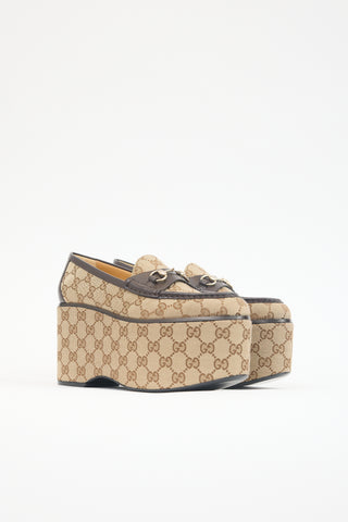 Gucci GG Monogram Platform Loafer