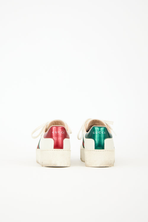 Gucci Leather Ace Platform Sneaker