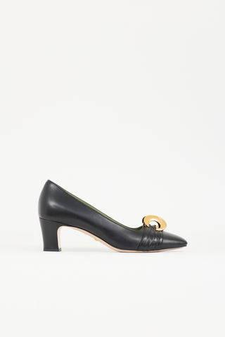 Gucci Leather Malaga Kid Pump