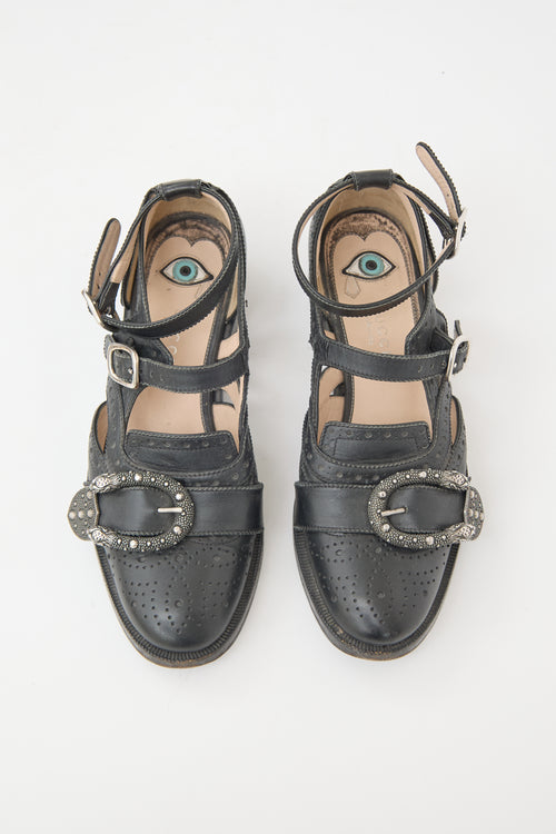 Gucci Leather Queercore Brogue Loafer