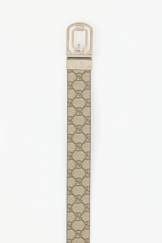 Gucci Monogram Supreme Reversible Belt