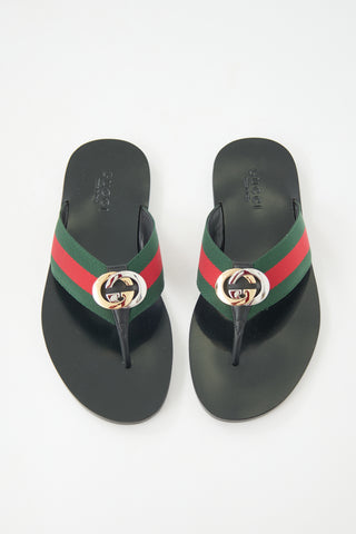 Gucci Kika Web GG Sandal