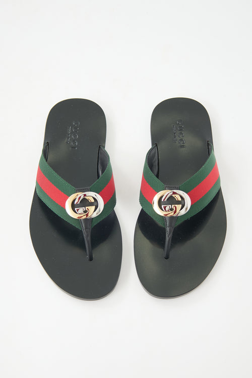 Gucci Kika Web GG Sandal
