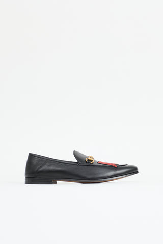 Gucci Leather Brixton Skull Loafer