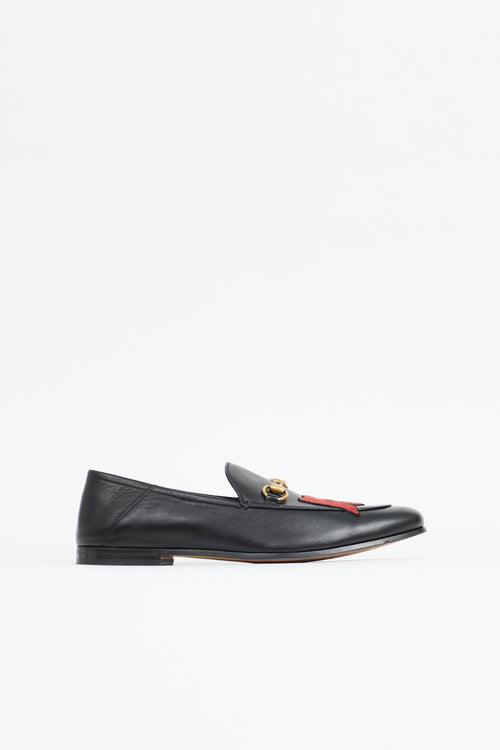 Gucci Leather Brixton Skull Loafer