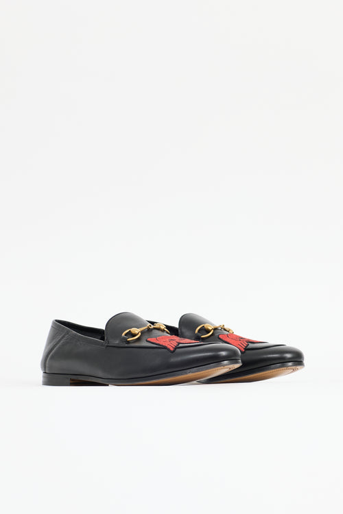 Gucci Leather Brixton Skull Loafer