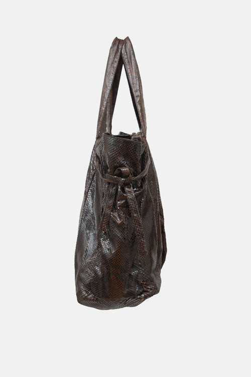 Gucci Leather Hysteria Tote Bag