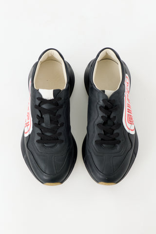 Gucci Leather Rhyton Sneaker