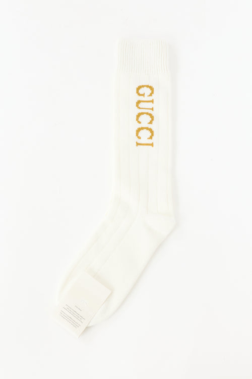 Gucci Logo Ribbed Socks