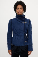 Gucci 2010s Shearling Tie Jacket